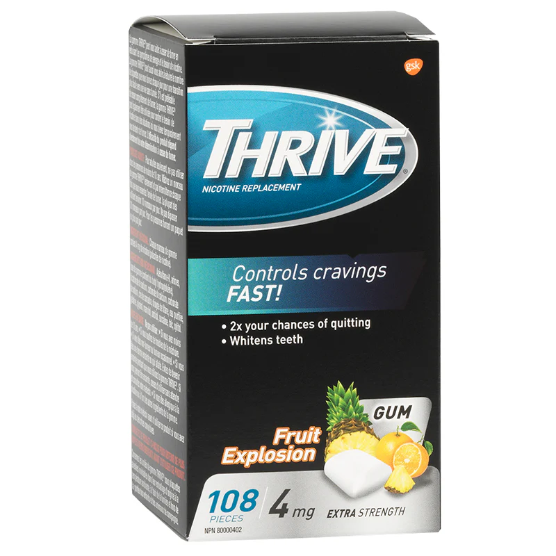 Thrive Complete Nicotine Replacement Gum - 4 mg x 108 pieces