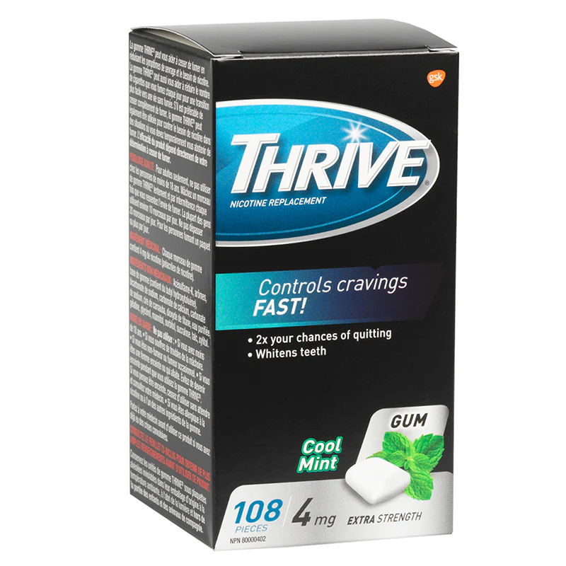 Thrive Complete Nicotine Replacement Gum - 4 mg x 108 pieces - Image 2