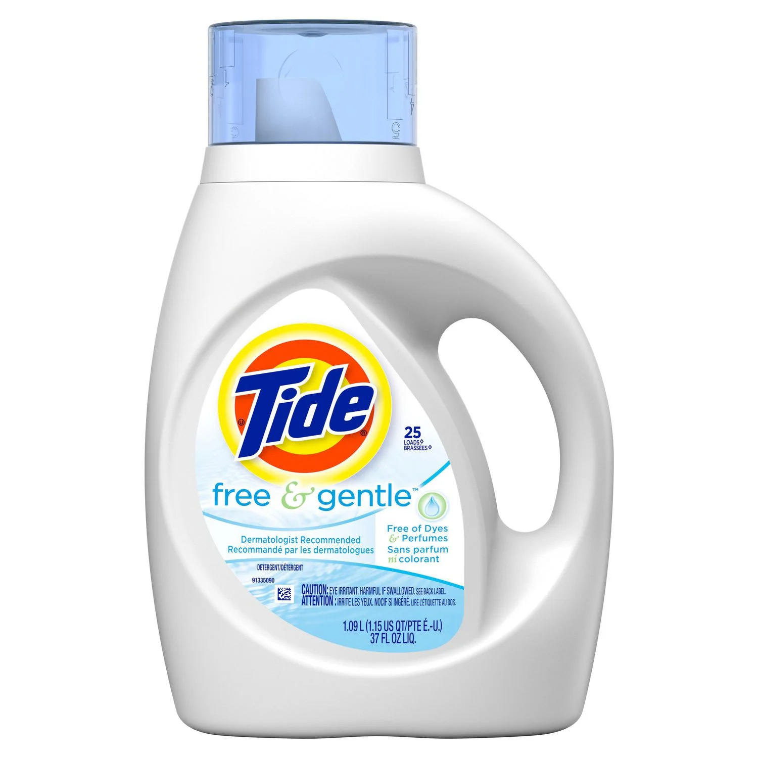 Tide Free & Gentle Liquid Laundry Detergent - 1.09 L
