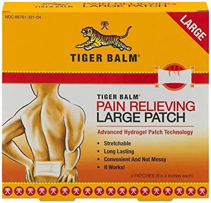 Tiger Balm Pain Relieving Patch - 4 patches