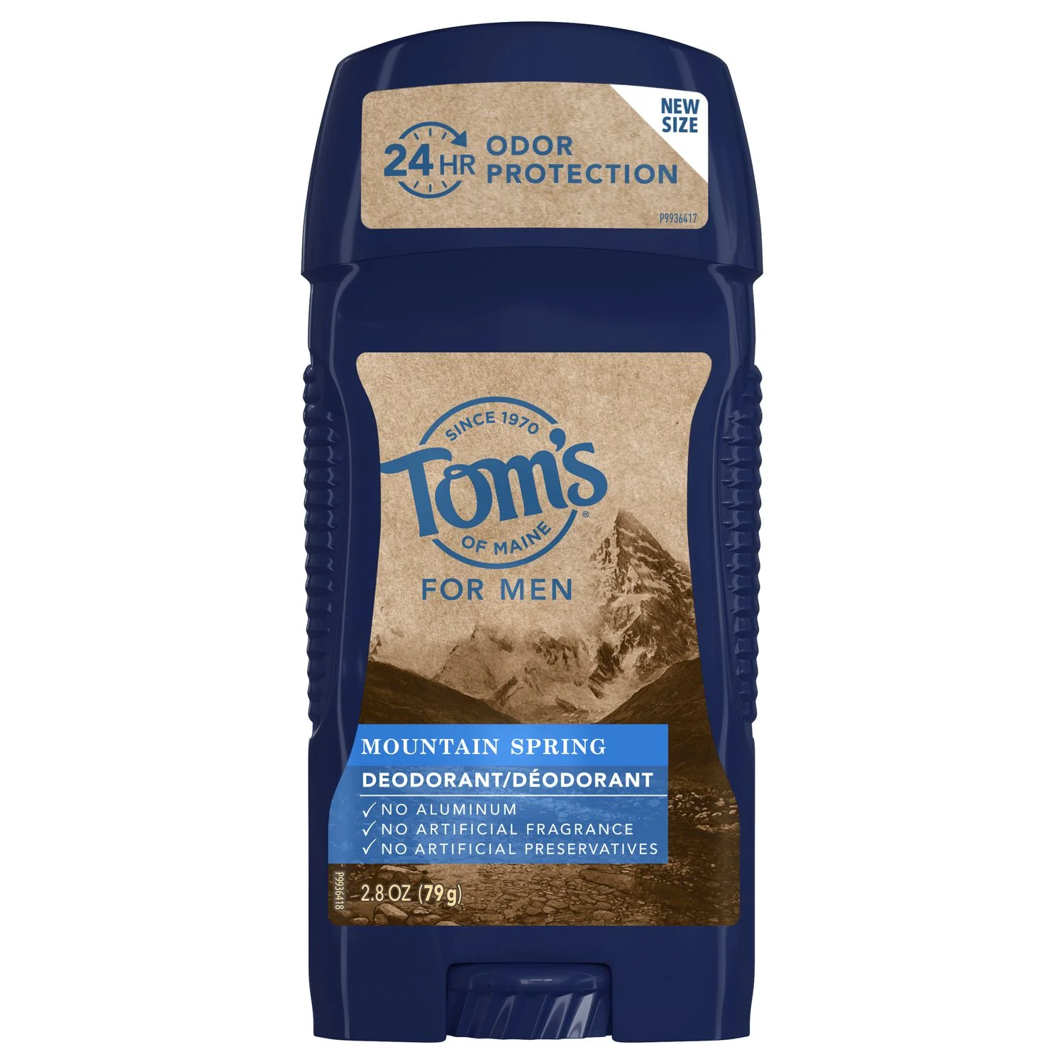 Tom's of Maine for Men Deodorant, Mountain Spring - 79 g