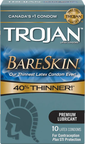 Trojan BareSkin 40% Thinner Latex Condoms