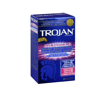 Trojan Double Pleasure Naked Sensations - 10 pieces