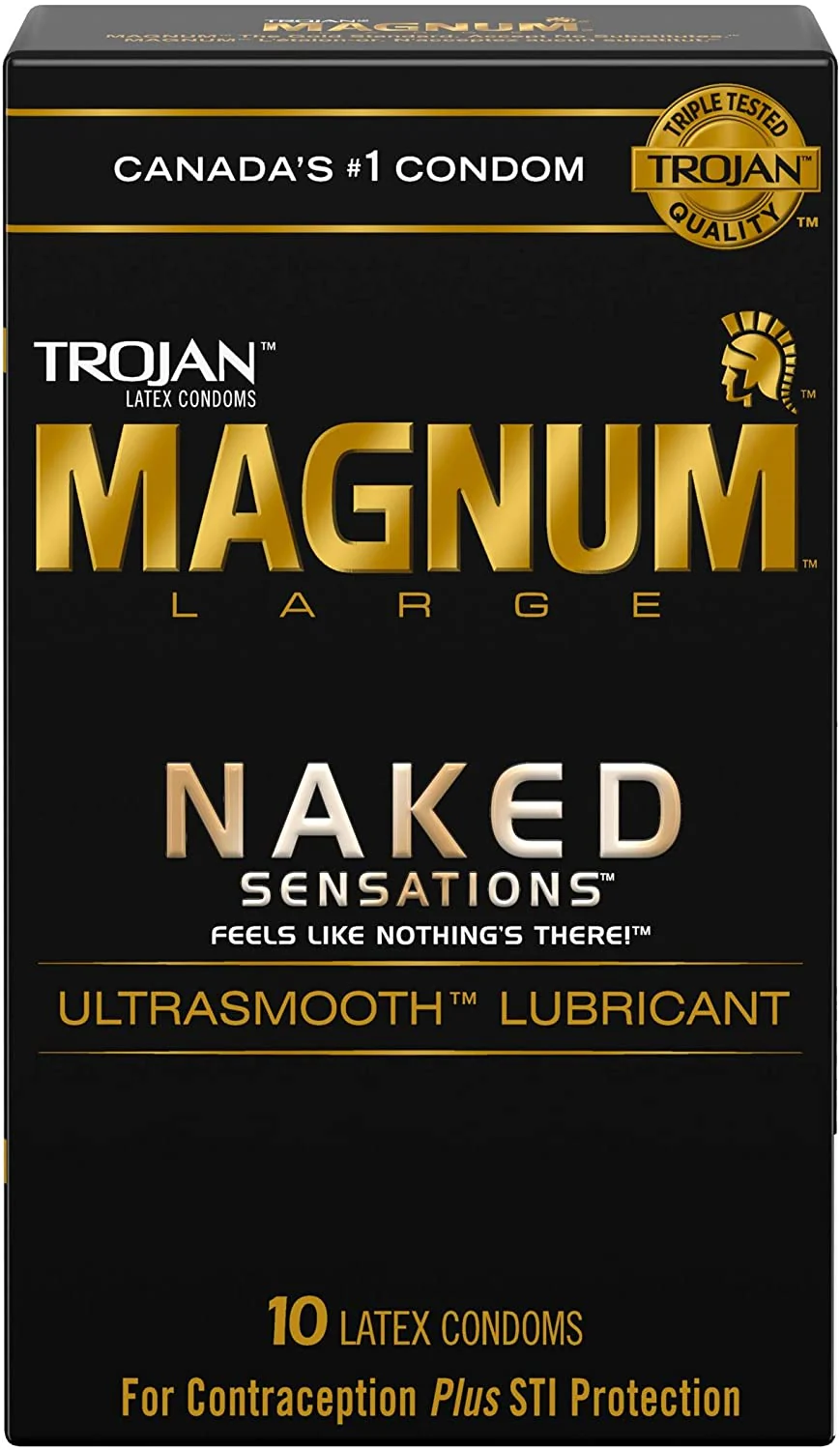 Trojan Magnum Large Naked Sensations - 10 pieces