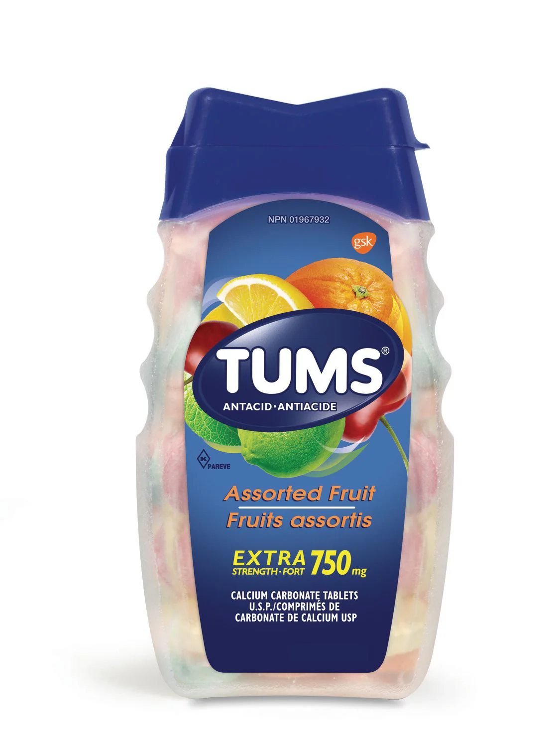 Tums Extra Strength Antacid - 750 mg x 100 tablets - Image 2
