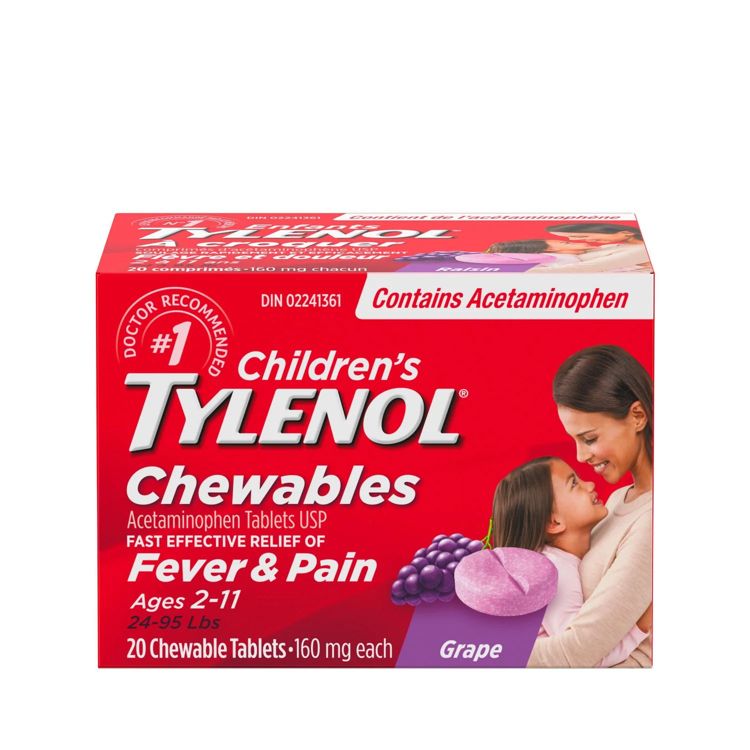 Tylenol Children's Chewables for Fever & Pain - 20 tablets