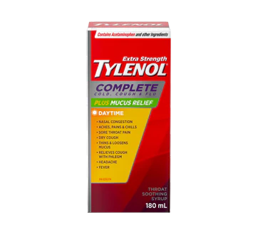 Tylenol Complete Cold, Cough, & Flu Plus Mucus Relief Syrup
