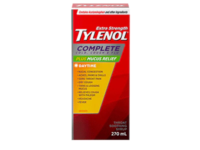 Tylenol Complete Cold, Cough, & Flu Plus Mucus Relief Syrup - Image 2