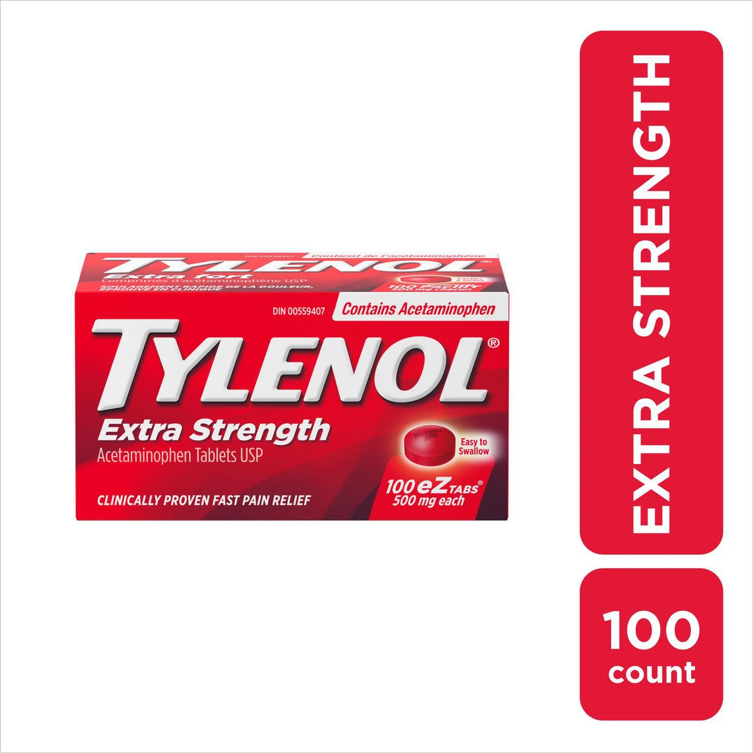 Tylenol Extra Strength Acetaminophen EZ Tabs - 500 mg - Image 2