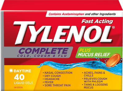 Tylenol Extra Strength Complete Cold, Cough, & Flu Plus Mucus Relief Liquid Gels - Image 2