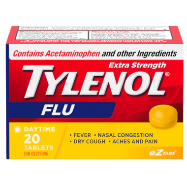 Tylenol Extra Strength Flu, Daytime eZTabs - 20 tablets