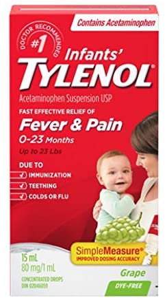Tylenol Infants' Acetaminophen Suspension, Dye-Free - 80mg/1ml