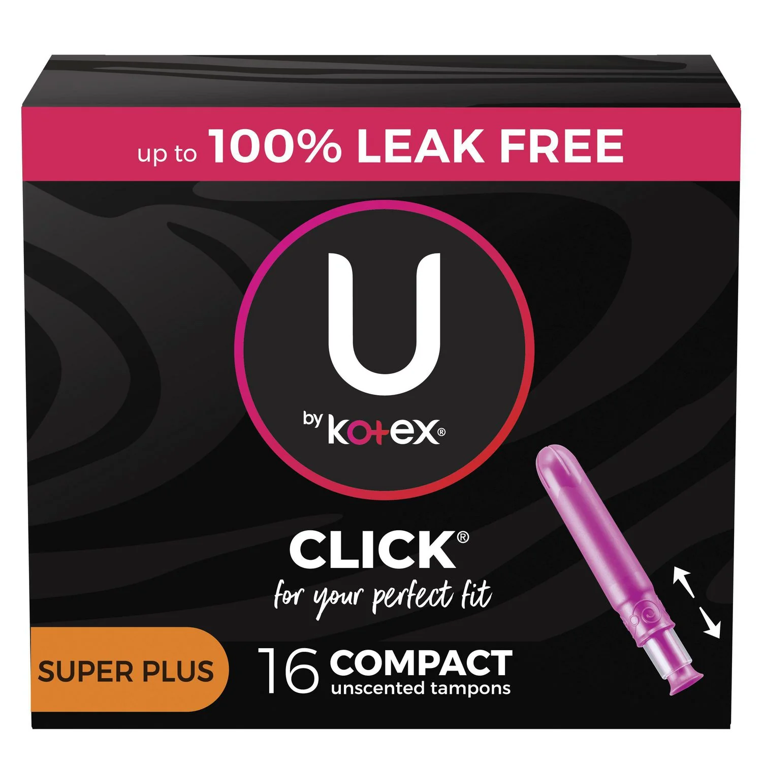 U by Kotex Click Compact, Super Plus Absorbency, Unscented