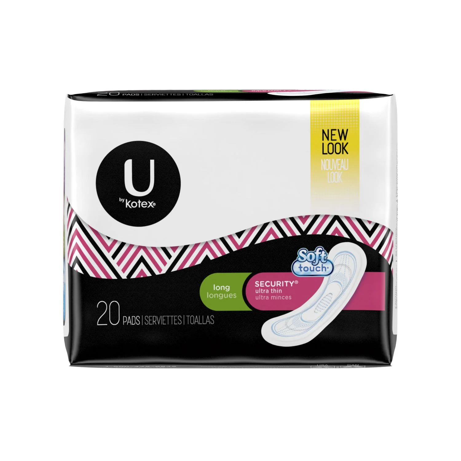 U by Kotex Security Ultra Thin Long Pads - 20 pads