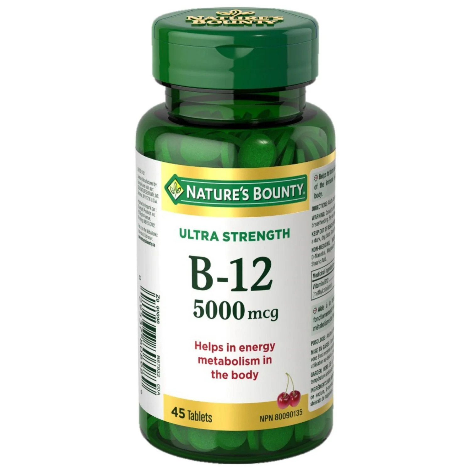 Ultra Strength B-12 5000 mcg - 45 tablets
