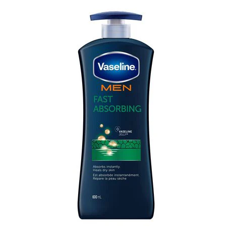 Vaseline Men Fast Absorbing Lotion - 600 ml
