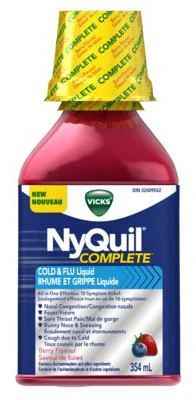 Vicks NyQuil Complete Cold & Flu Liquid, Berry Flavour - Image 2