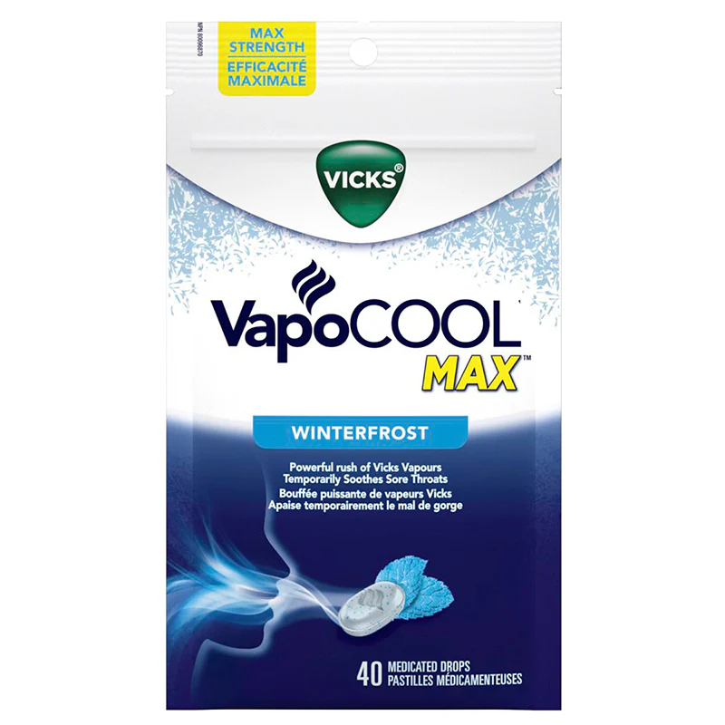 Vicks VapoCool Max Honey Lemon Chill Flavour - 40 medicated drops - Image 2