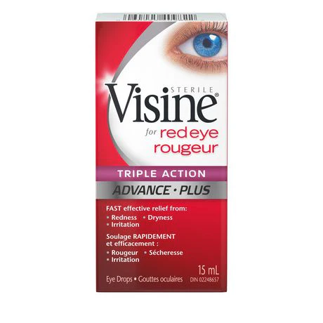 Visine for Red Eye, Triple Action Advance Plus - 15 ml