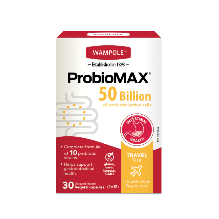 Wampole Probiomax 50 Billion of Probiotic Active Cells - 30 capsules
