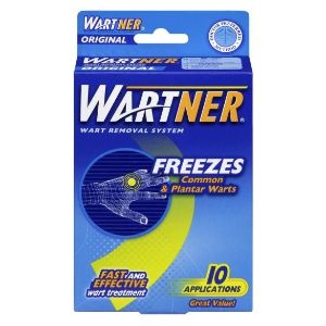 Wartner Wart Removal System, Freezes Common & Plantar Warts - 10 applications