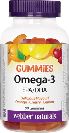 Webber Naturals Omega-3 Gummies EPA/DHA - 90 gummies
