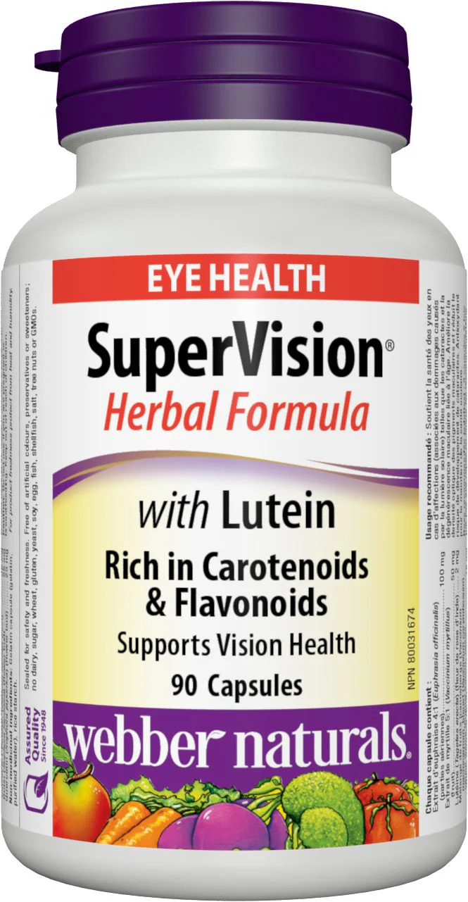 Webber Naturals SuperVision Herbal Formula with Lutein - 90 capsules