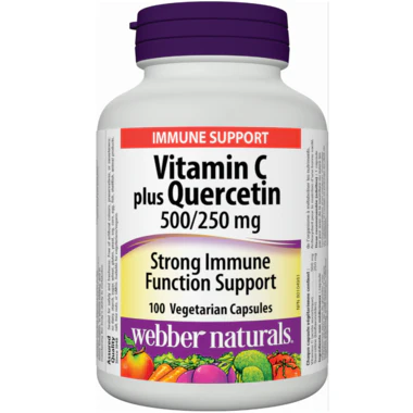 Webber Naturals Vitamin C & Quercetin 500/250mg - 100 capsules