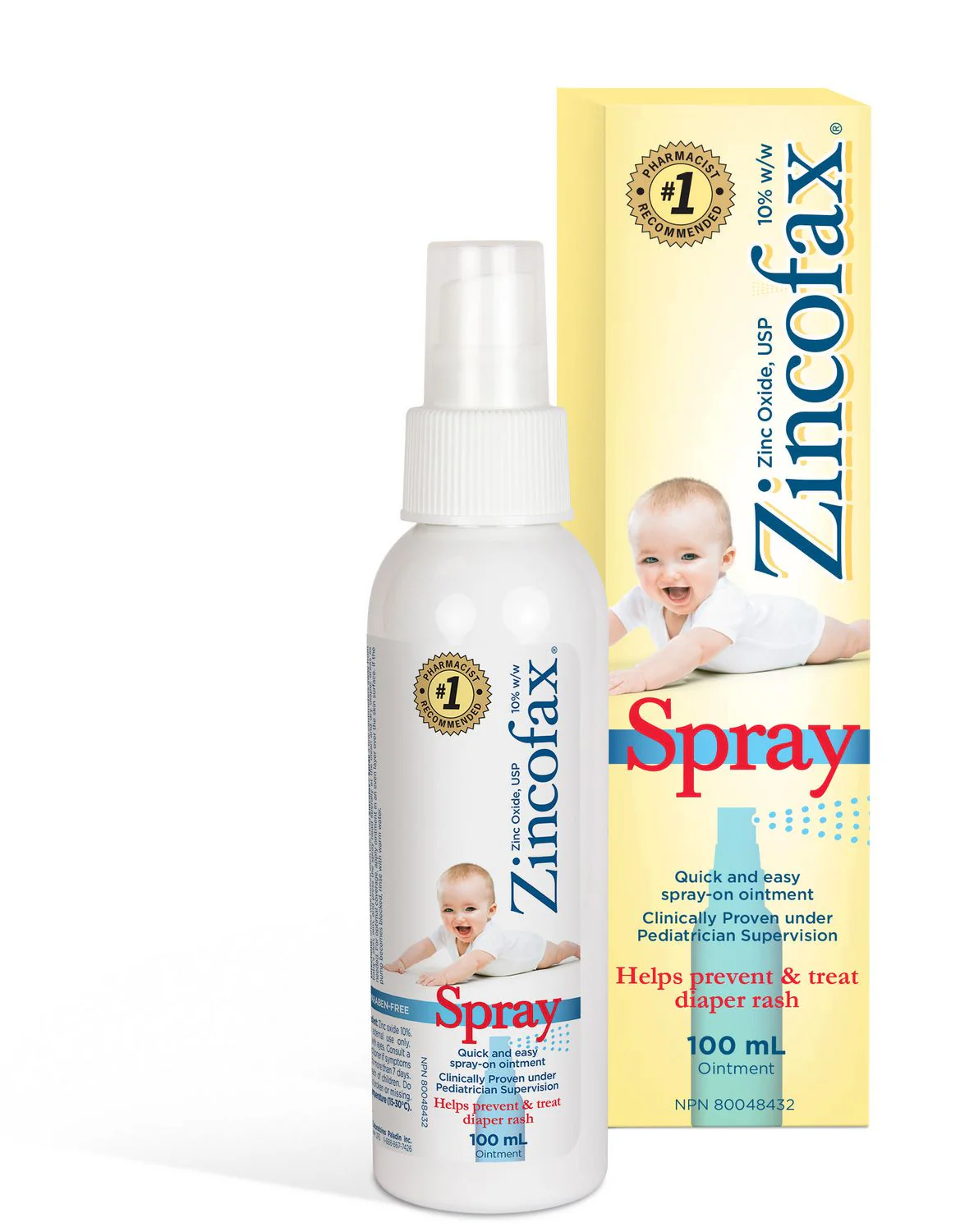 Zincofax 10% Quick and Easy Spray-On Ointment - 100 ml